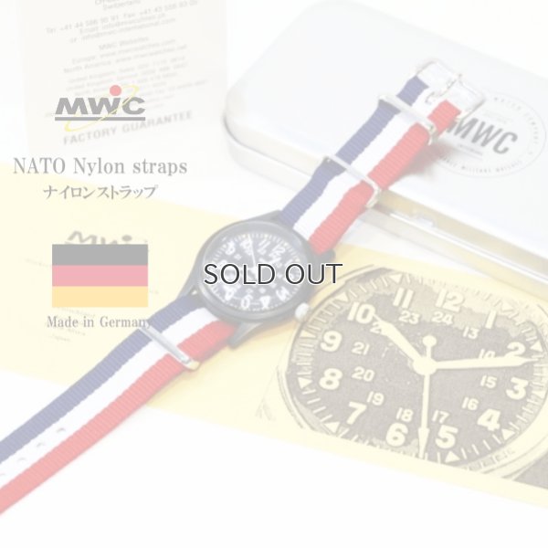 画像1: MWC NATO Nylon straps ナイロンストラップ 18mm トリコロール 