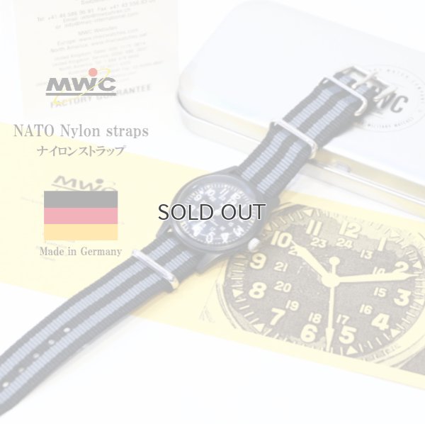 画像1: MWC NATO Nylon straps ナイロンストラップ 18mm JBグレイ 