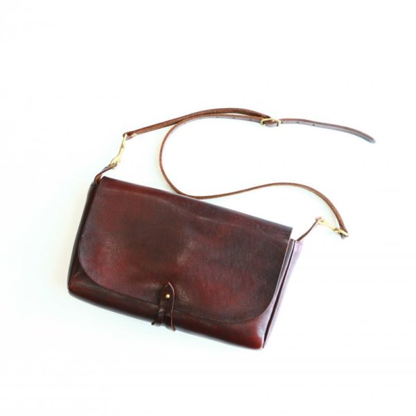 画像1:  Aging sample   vasco  LEATHER 3WAY CLUTCH BAG  BROWN