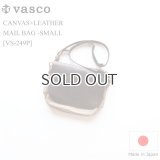 vasco  ヴァスコ  CANVAS×LEATHER MAIL BAG -SMALL  キャンバス×レザー メールバッグ スモール 刻印ナシ  グレイ 