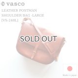 vasco  ヴァスコ  LEATHER POSTMAN SHOULDER BAG  レザーポストマンショルダーバッグ  キャメル 