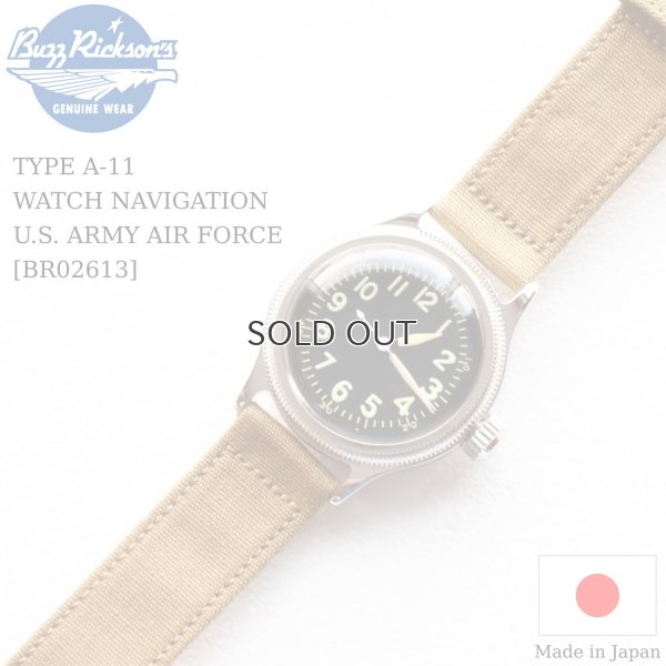 画像1: Buzz Rickson's  バズリクソンズ  TYPE A-11 WATCH NAVIGATION U.S. ARMY AIR FORCE  ミリタリーウォッチ A-11  