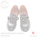 WHEEL ROBE  ウィールローブ  HEAVY STITCHING LOAFER Last #1228  ヘビーステッチングローファー  BLACK 