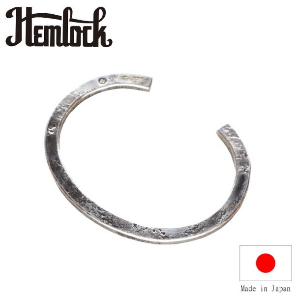 画像1: hemlock  ヘムロック  Forged bangle -silver  シルバーバングル 