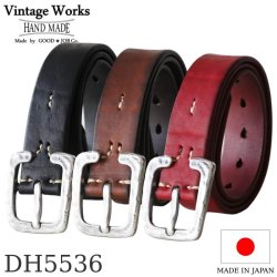 Vintage Works ヴィンテージワークス Leather belt 7Hole レザーベルト 7ホール 