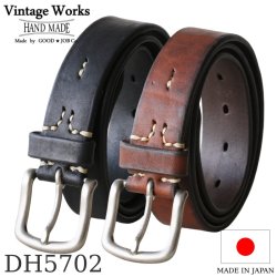Vintage Works ヴィンテージワークス Leather belt 7Hole レザーベルト 7ホール 