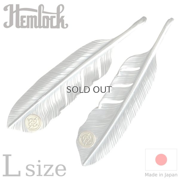 画像1: hemlock  ヘムロック  Feather Top L  K18 Point  フェザートップ L K18 Point 