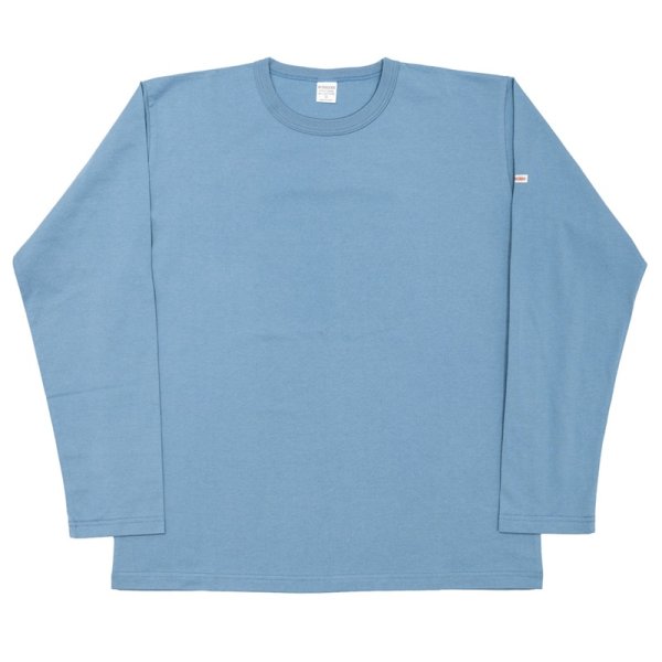 画像1: 【1月納品予定】 WORKERS  ワーカーズ  2 PLY T, Long Sleeve, Numa Blue 
