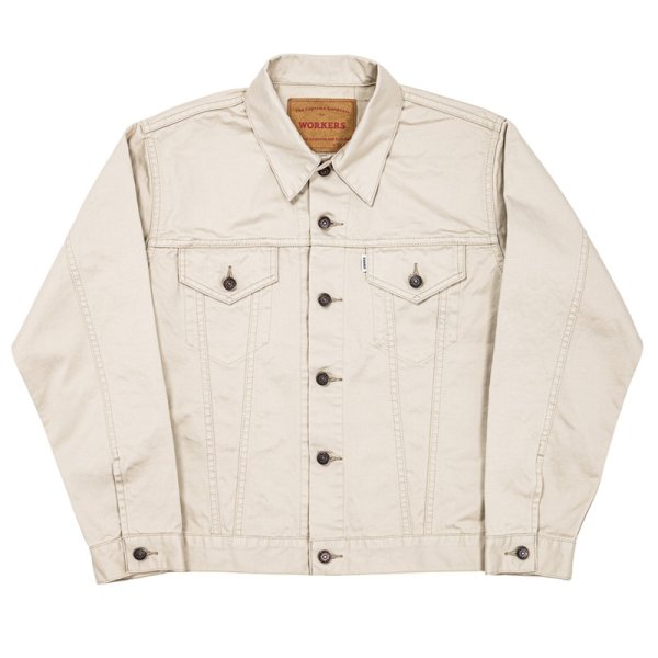 画像1: 【2月納品予定】 WORKERS  ワーカーズ  Lot 857, Sanforized, 10 oz, Double Twist Chino, Oyster 
