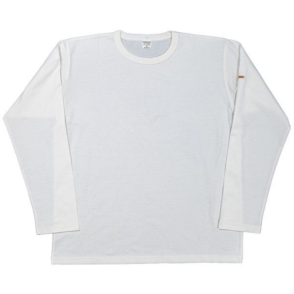 画像1: 【1月納品予定】 WORKERS  ワーカーズ  2 PLY T, Long Sleeve, White 