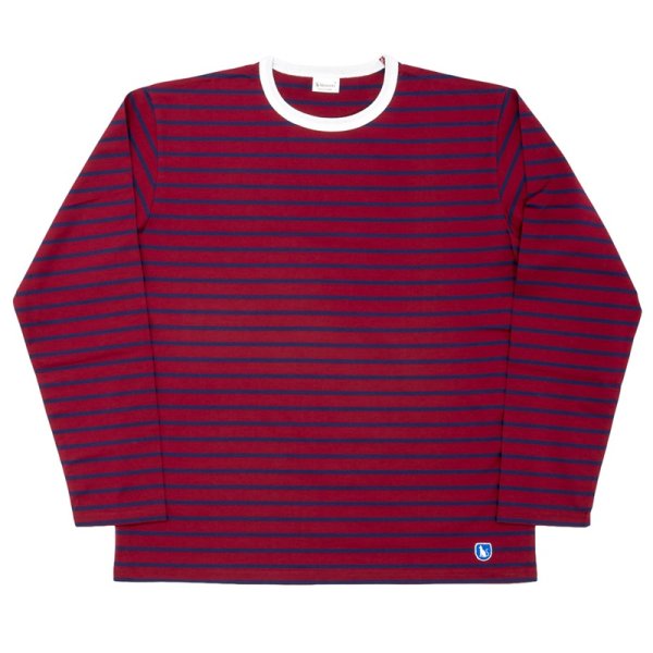 画像1: 【2月納品予定】 WORKERS  ワーカーズ  Border T, Long Sleeve, c#G/ Trim White x Red x Navy 
