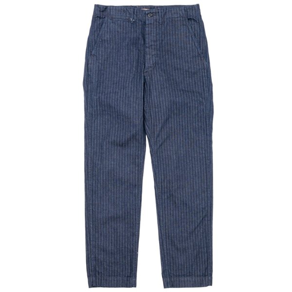 画像1: 【1月納品予定】 WORKERS  ワーカーズ  Officer Trousers Regular Type2, Indigo Herringbone 