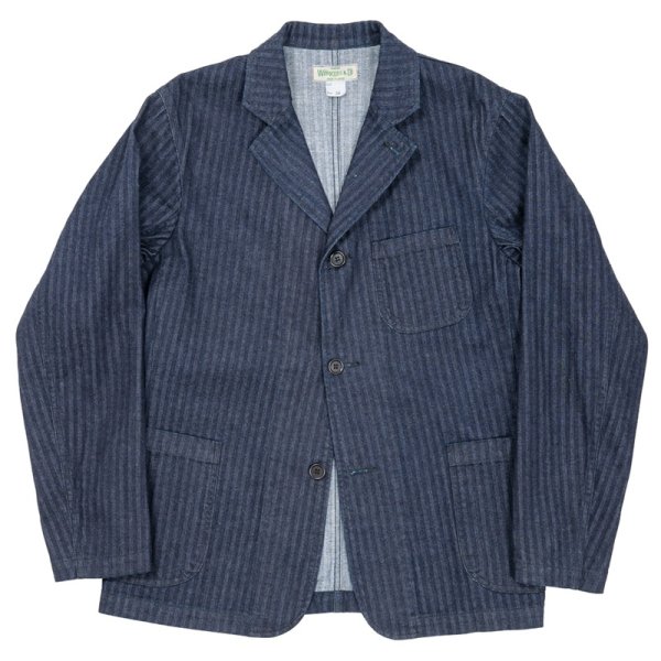 画像1: 【1月納品予定】 WORKERS  ワーカーズ  Lounge Jacket, Indigo Herringbone 