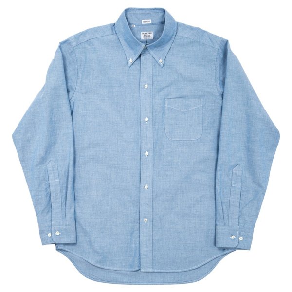 画像1: 【1月納品予定】 WORKERS  ワーカーズ  Modified 6 Button BD, Supima OX, Blue Pale 
