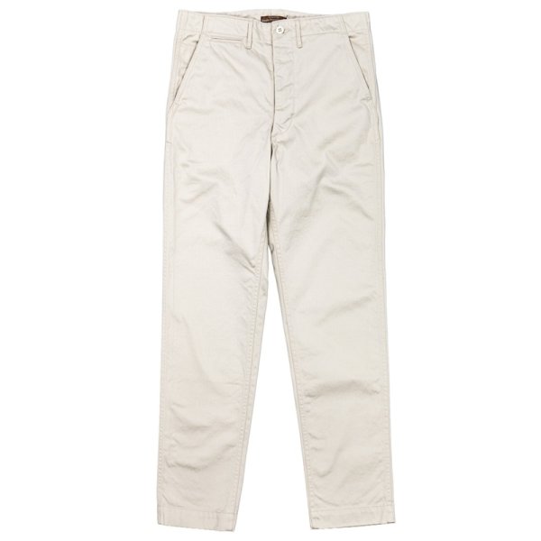 画像1: 【1月納品予定】 WORKERS  ワーカーズ  Officer Trousers Slim Type2, Pearl White Chino 