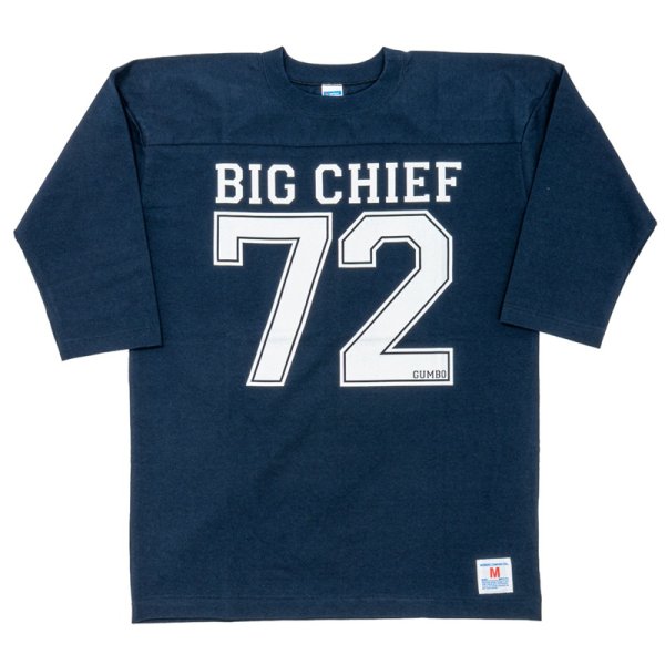 画像1: 【3月納品予定】 WORKERS  ワーカーズ  Football T, BIG CHIEF, NAVY 