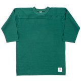【3月納品予定】 WORKERS  ワーカーズ  Football T, Solid, Green 