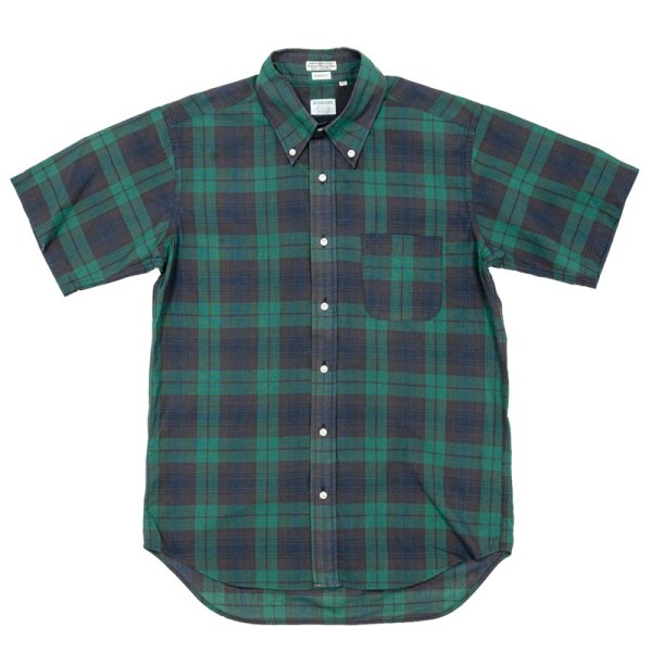画像1: 【5月納品予定】 WORKERS  ワーカーズ  Modified Short Sleeve BD, India Madras, Blackwatch 