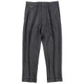 【3月納品予定】 WORKERS  ワーカーズ  Moonglow Trousers 21, French Linen Herringbone, Black 