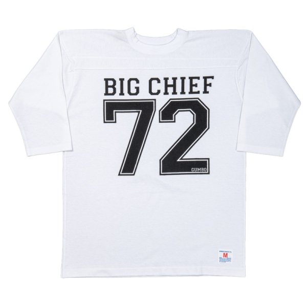 画像1: 【3月納品予定】 WORKERS  ワーカーズ  Football T, BIG CHIEF, White 