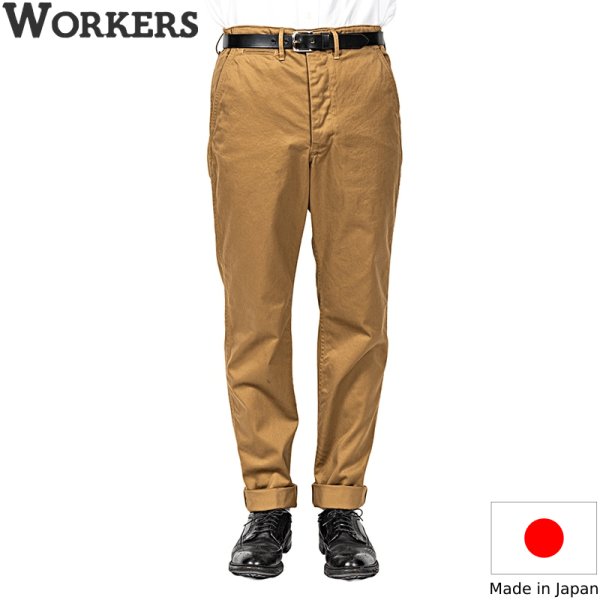 画像1: WORKERS  ワーカーズ  Officer Trousers Slim Type2, USMC Khaki 