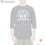 WORKERS  ワーカーズ  Football T, LOUISIANA, NAVY 