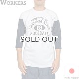 WORKERS  ワーカーズ  Football T, LOUISIANA, 2-Tone 