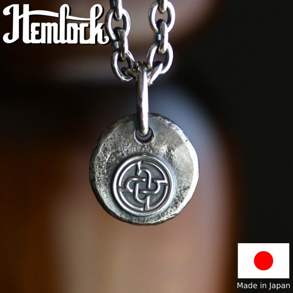画像1: hemlock  ヘムロック  H circle logo metal  ロゴ メタル トップ  