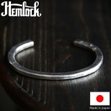 hemlock  ヘムロック  Forged bangle -silver  シルバーバングル 
