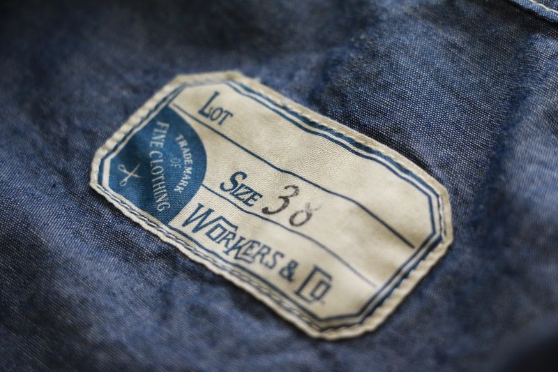 WORKERS ワーカーズ Sack Coat, Lt Chambray サックコート ライトシャンブレー