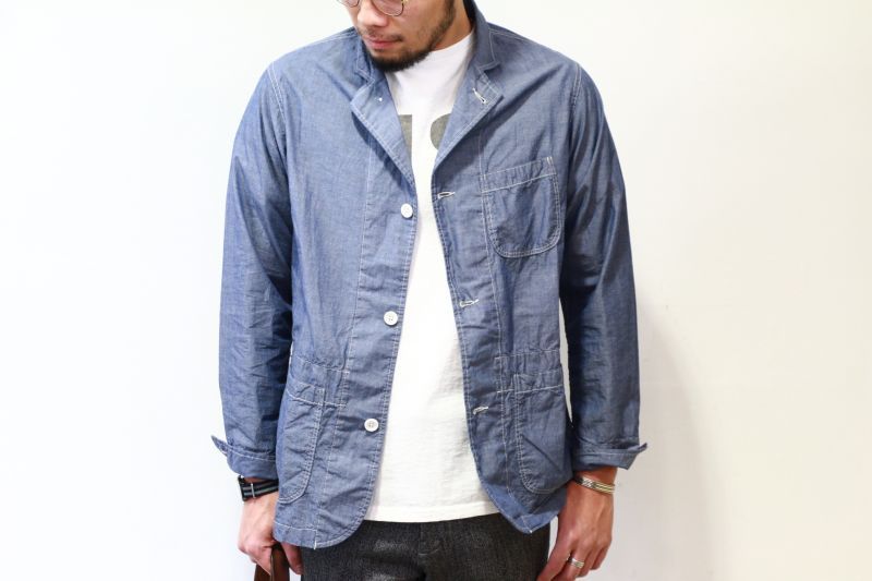 WORKERS ワーカーズ Sack Coat, Lt Chambray サックコート ライトシャンブレー