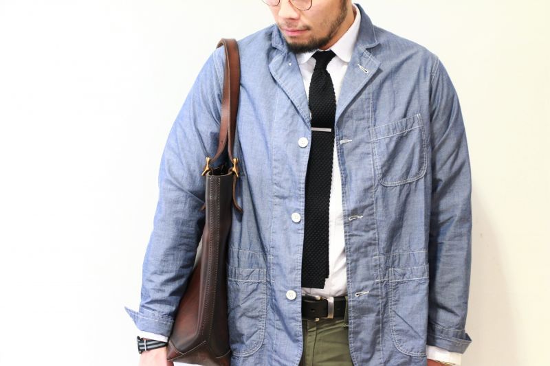 WORKERS ワーカーズ Sack Coat, Lt Chambray サックコート ライトシャンブレー