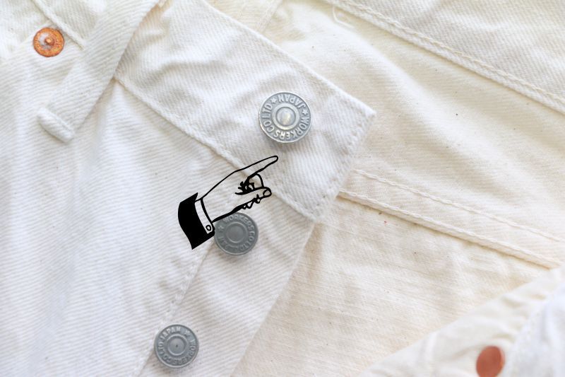 WORKERS ワーカーズ Lot 802,SlimTapered,13.75 Oz White Denim スリムテーパードジーンズ ホワイトデニム