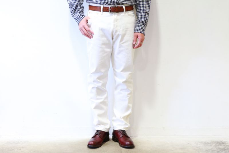 WORKERS ワーカーズ Lot 802,SlimTapered,13.75 Oz White Denim スリムテーパードジーンズ ホワイトデニム