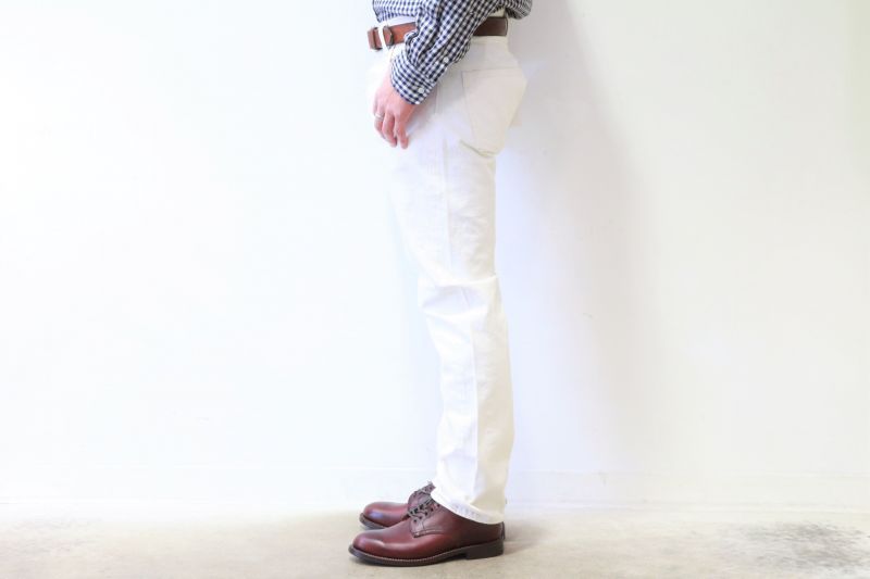 WORKERS ワーカーズ Lot 802,SlimTapered,13.75 Oz White Denim スリムテーパードジーンズ ホワイトデニム