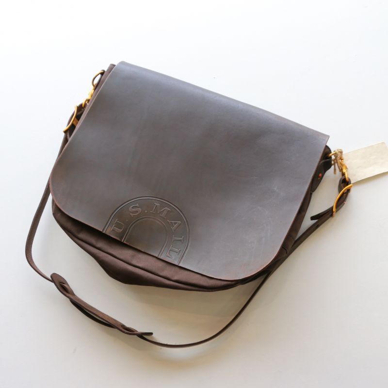 vasco ヴァスコ OILCANVAS×LEATHER MAIL BAG -LARGE キャンバス×レザー