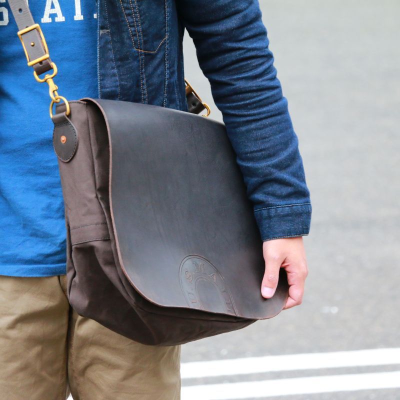 新作商品 vasco LEATHER MAIL PURSE BAG LARGE 茶 gefert.com.br