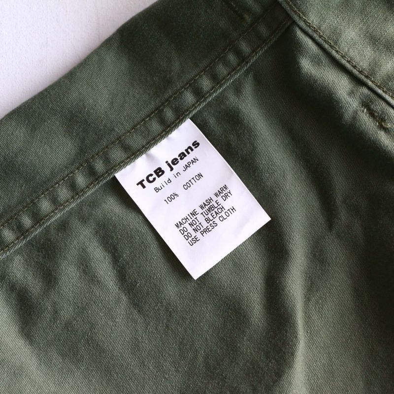 TCB jeans TCBジーンズ TCB 50's BAKER PT ベイカーパンツ オリーブ