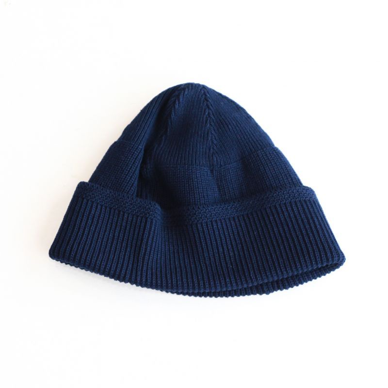 WORKERS ワーカーズ Cotton Knit Cap, Navy コットンニットキャップ ネイビー