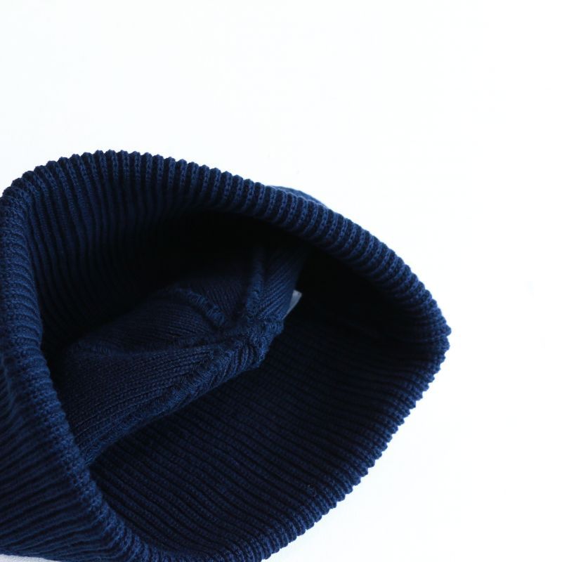 WORKERS ワーカーズ Cotton Knit Cap, Navy コットンニットキャップ ネイビー