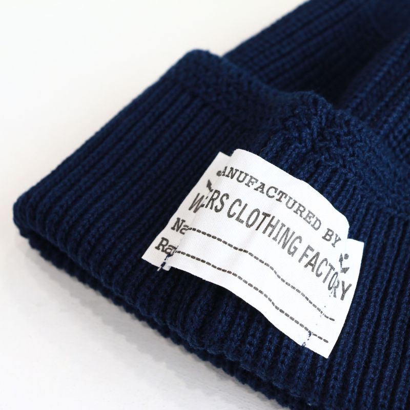 WORKERS ワーカーズ Cotton Knit Cap, Navy コットンニットキャップ ネイビー