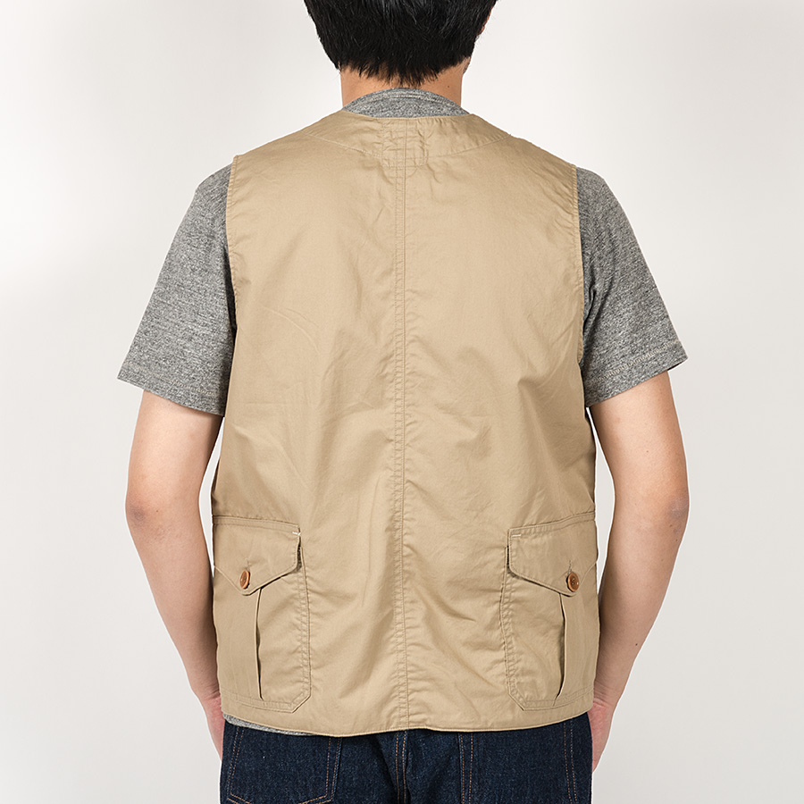 【3月入荷予定】WORKERS ワーカーズ Cruiser Vest, Beige CL Twill クルーザーベスト ベージュ