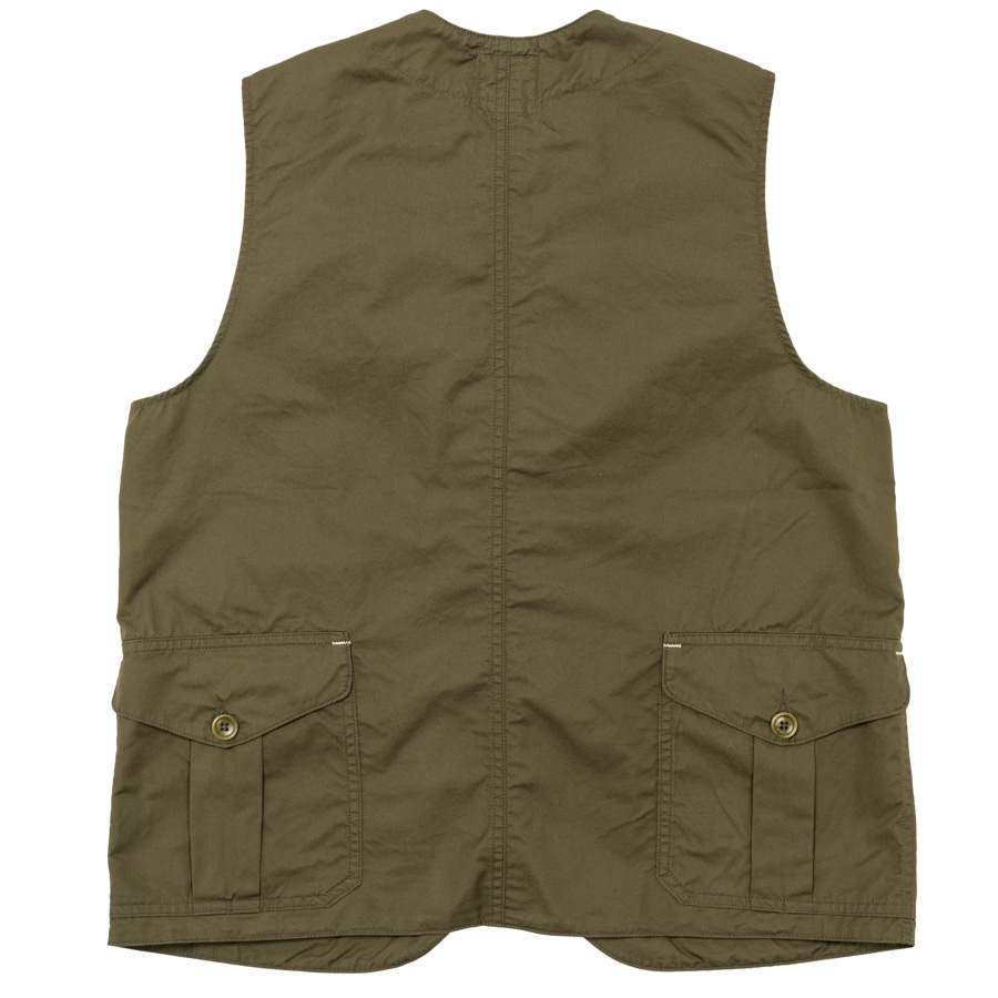 【3月入荷予定】 WORKERS<br>ワーカーズ Cruiser Vest, Olive CL Twill クルーザーベスト オリーブ
