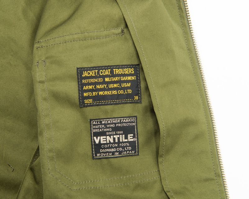 【3月入荷予定】WORKERS ワーカーズ Summer Flight Jacket, Navy Ventile Twill サマーフライトジャケット ネイビーベンタイル