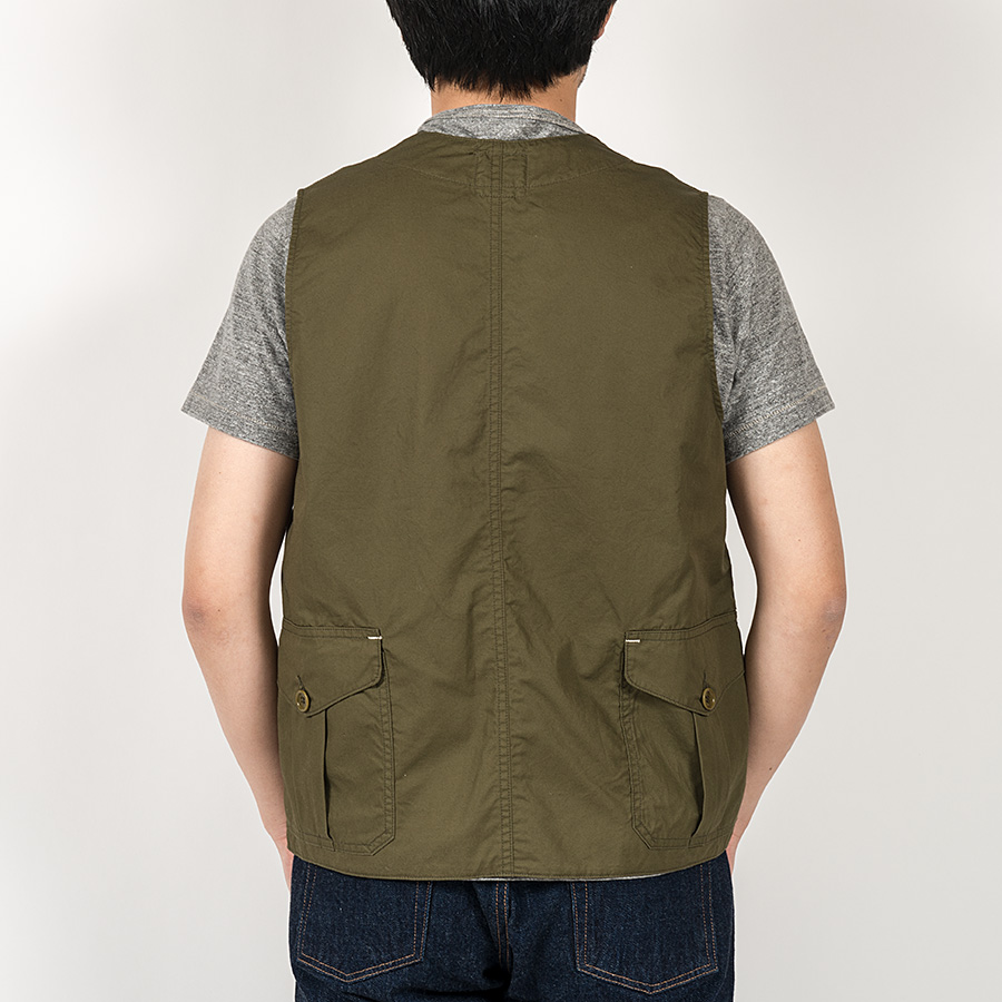 【3月入荷予定】 WORKERS<br>ワーカーズ Cruiser Vest, Olive CL Twill クルーザーベスト オリーブ