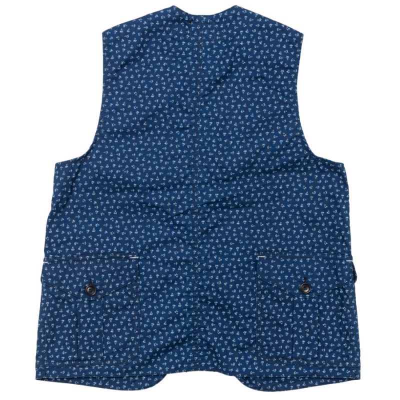 【3月入荷予定】WORKERS ワーカーズ Cruiser Vest, Indigo Calico クルーザーベスト インディゴキャラコ