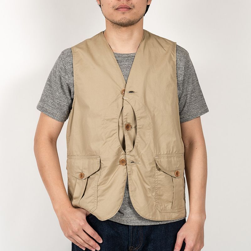 【3月入荷予定】WORKERS ワーカーズ Cruiser Vest, Beige CL Twill クルーザーベスト ベージュ
