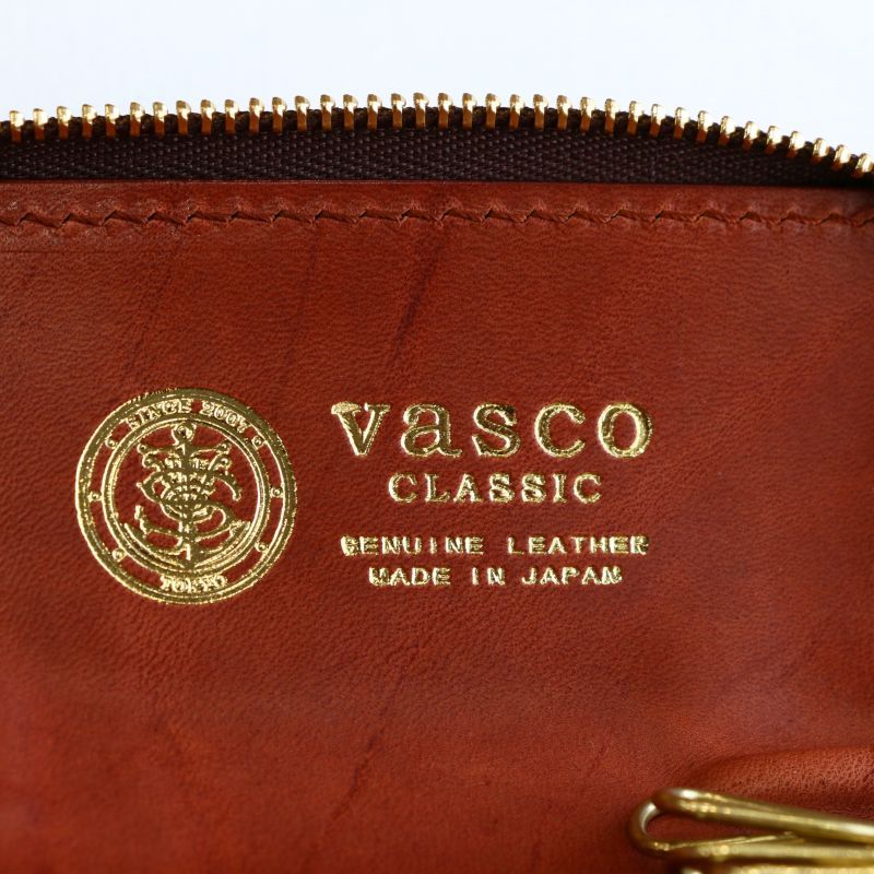 vasco ヴァスコ LEATHER VOYAGE ROUND ZIP KEY CASE レザーボヤージュラウンドジップキーケース