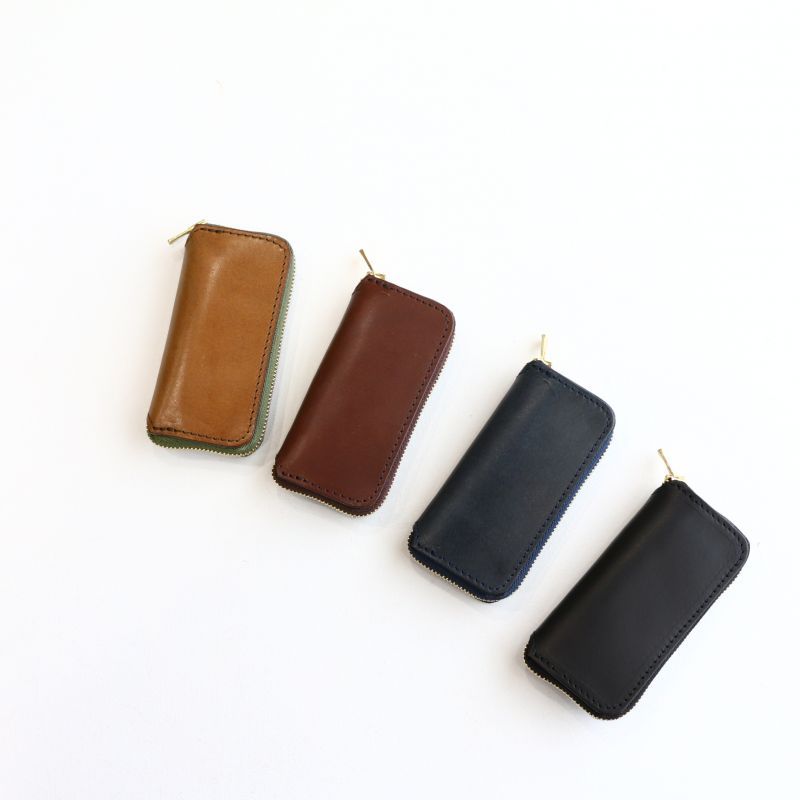 vasco ヴァスコ LEATHER VOYAGE ROUND ZIP KEY CASE レザーボヤージュラウンドジップキーケース