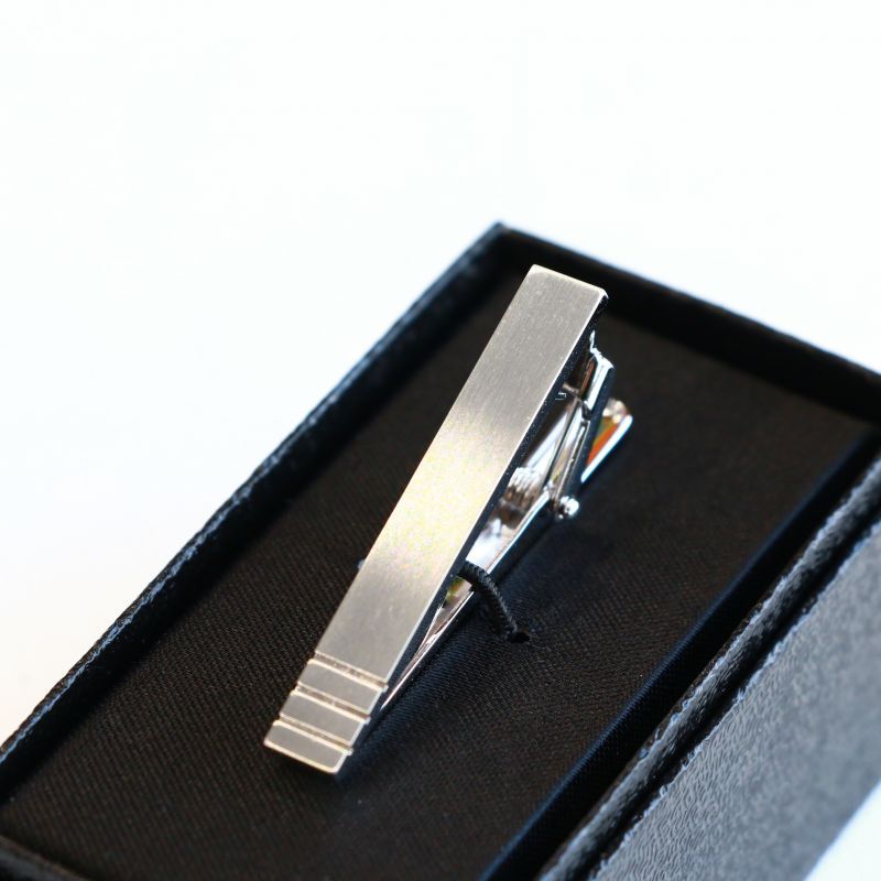 WORKERS ワーカーズ Tie Clip, Stripe タイクリップ ストライプ